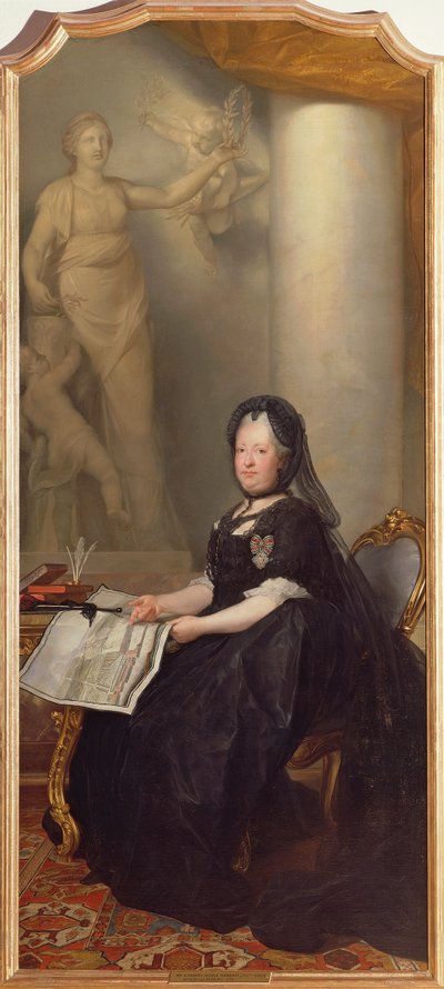 Portrait de Marie-Thérèse, Impératrice du Saint-Empire romain germanique - Anton von Maron