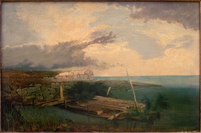 Bois et pierre sur la côte - Anton von Stadler