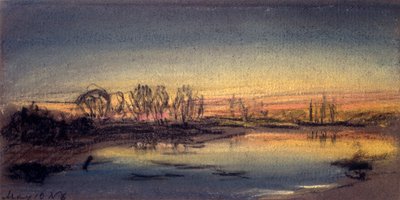 Coucher de soleil, mai 1884 - Frederick (attr. to) Barnard