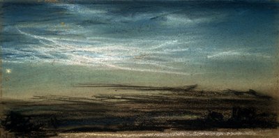 Coucher de soleil et nuage noctiluque, 6 juillet 1885 - Frederick (attr. to) Barnard
