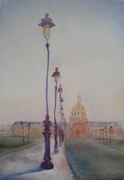 Lampadaire devant l