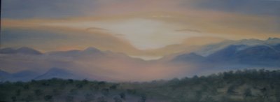 Lever de soleil sur la Sierra Nevada, 2014 - Antonia Myatt