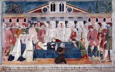 Vie de Sainte Francesca Romana : La mort de la sainte - Antoniazzo Romano