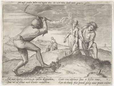 Nivellement du terrain - Antonie Wierix (II) (possibly)
