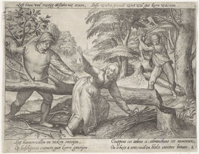 Défrichement de la forêt - Antonie Wierix (II) (possibly)