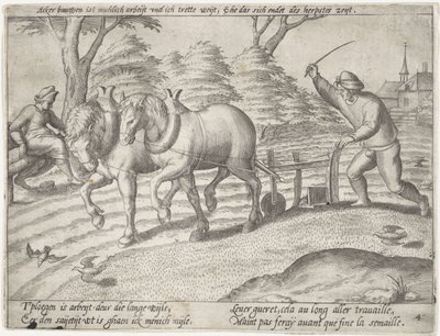 Labourage des terres (série) - Antonie Wierix (II) (possibly)