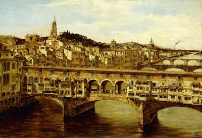 Vue du Ponte Vecchio, Florence - Antonietta Brandeis
