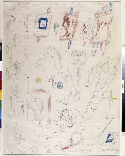 Jamais réel et toujours vrai - janvier 1945 (dessin) - Antonin Artaud