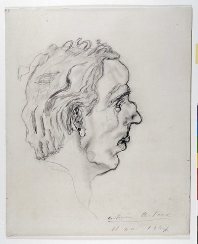 Portrait du poète Jacques Prevel (1915-1951) de profil - 11 mai - Antonin Artaud