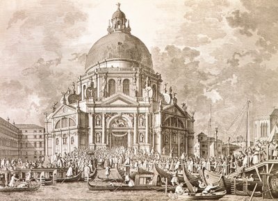 Festivités ducales, Doge et Signoria de Venise à la fête annuelle de Notre-Dame de la Santé - Antonio (after) Canaletto