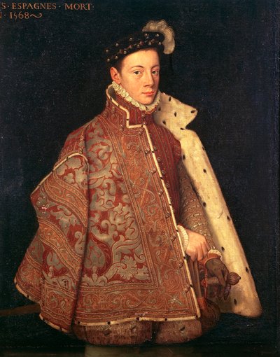 Portrait de Don Carlos, Prince des Asturies - Antonio (studio of) (attr. to) Moro