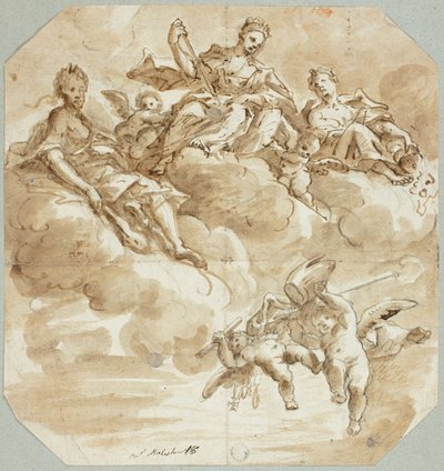 Marie, reine du ciel ou apothéose de la sainte - Antonio Balestra