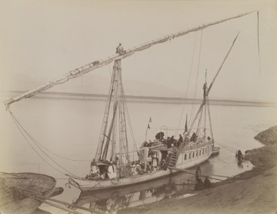 Dahabieh à Louxor - Antonio Beato