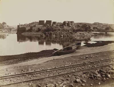 Philæ, vue de la rive est du Nil, nord-ouest - Antonio Beato