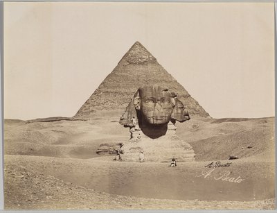 Sphinx et la pyramide de Khéphren - Antonio Beato