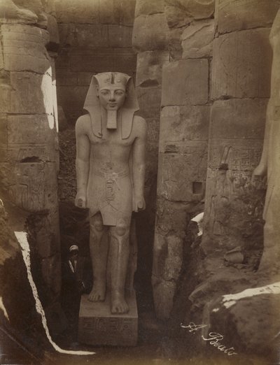 Statue de Ramsès II à Louxor - Antonio Beato
