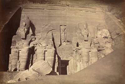 Temple de Ramsès II, Abou Simbel, vers 1860 - Antonio Beato