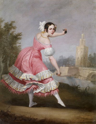 Une danseuse de boléro - Antonio Cabral Bejarano