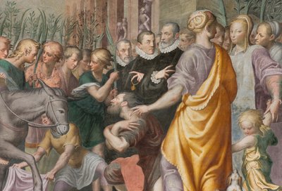 Abside, Antonio Campi, Entrée de Jésus à Jérusalem 1582-84, (détail) - Antonio Campi
