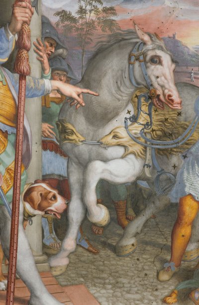 Abside, Antonio Campi, Rencontre de Jésus avec le centurion Cornelio 1582-84, (détail) - Antonio Campi