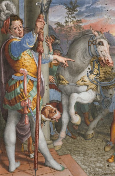 Abside, Antonio Campi, Rencontre de Jésus avec le centurion Corneille 1582-84, (détail) - Antonio Campi