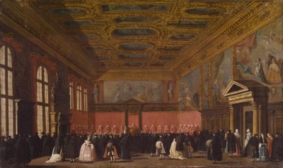 Réception des ambassadeurs étrangers au Palais des Doges, Venise, c.1765-80 - Giovanni Antonio Canal