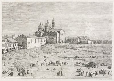 Vues : Église de Sainte Justine à Prà della Valle, Padoue - Antonio Canaletto