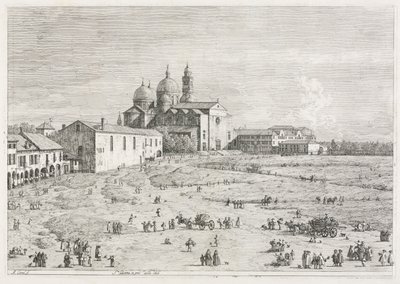 Vues : Église de Sainte Justine à Prà della Valle, Padoue, 1735-1746 - Giovanni Antonio Canal