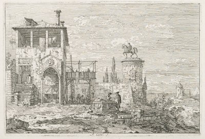 Vues : Le Monument Équestre, 1735-1746 - Giovanni Antonio Canal