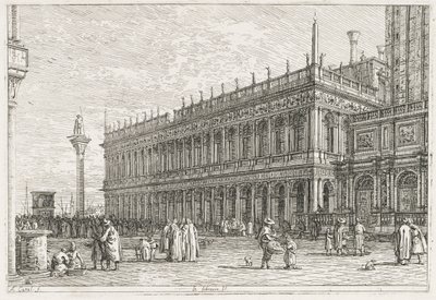 Vues : La Bibliothèque, Venise - Antonio Canaletto