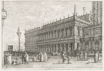 Vues : La Bibliothèque, Venise, 1735-1746 - Giovanni Antonio Canal