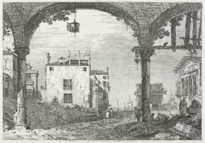 Vues : Le Portique avec la Lanterne, 1735-1746 - Giovanni Antonio Canal