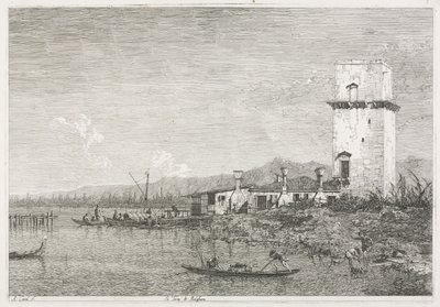 Vues: La Tour de Malghera - Antonio Canaletto