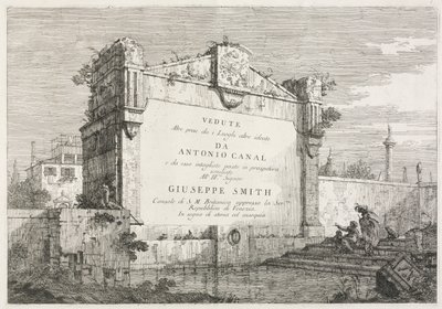 Vues : Page de titre, 1735-1746 - Giovanni Antonio Canal