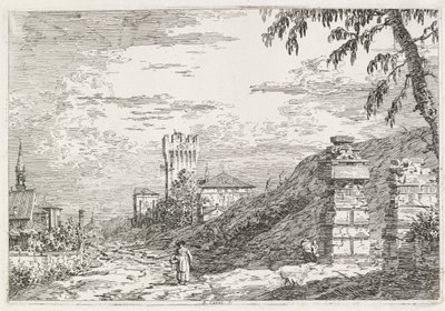 Vues : Deux piliers en ruine, 1735-1746 - Giovanni Antonio Canal