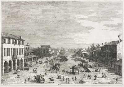 Vues : Vues de Mestre, une ville de la province de Venise - Antonio Canaletto