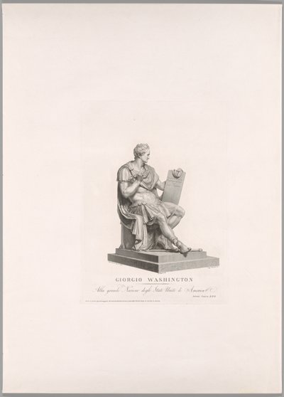 George Washington, vue de face, de l