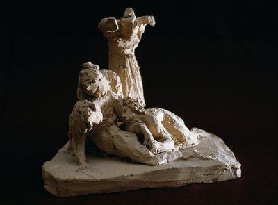Lamentation du Christ, esquisse en terre cuite par Antonio Canova (1757-1822), Possagno, Vénétie, Italie - Antonio Canova