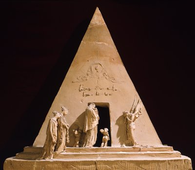 Monument à Titien par Antonio Canova, modèle en terre cuite - Antonio Canova