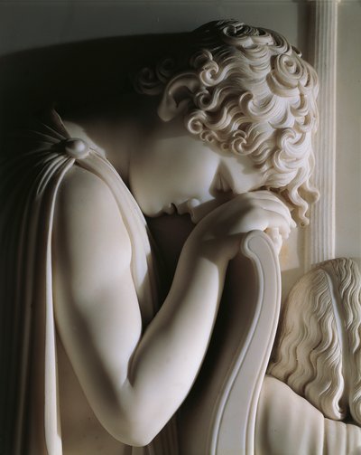 Le Deuil de la Comtesse de Haro, par Antonio Canova, relief en marbre - Antonio Canova