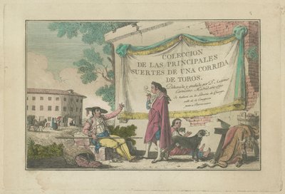 Planche de titre, de la série Colección de las principales suertes de una corrida de toros (Collection des principales actions d