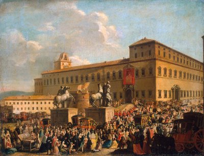 Festival devant le Palais du Quirinal, 1767 - Antonio Cioci