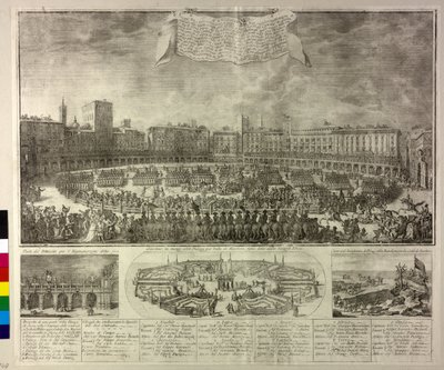 Illustration des festivités - Antonio Cioci or Ciocchi