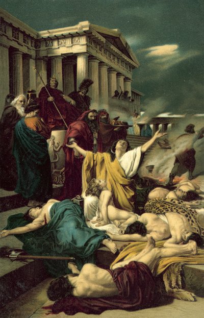I Maccabei (Le Martyre des Sept Maccabées) (chromolithographie) - Antonio Ciseri