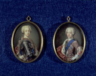 Prince Henry Benedict Stuart (1725-1807) et Prince Charles Edward Stuart (1720-88), vers 1734 - Antonio David