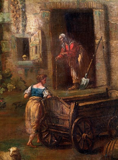Paysage italien (détail), 18ème siècle - Antonio Diziani