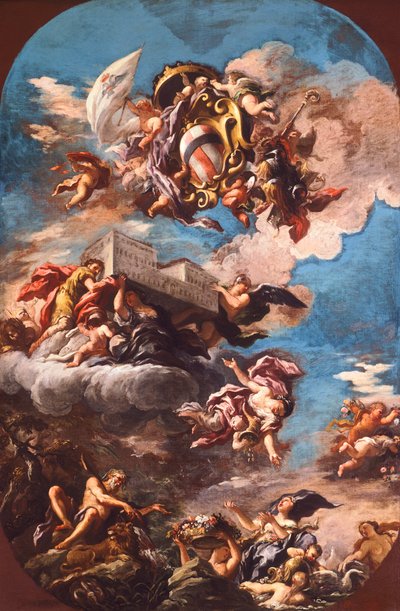 Glorification de la famille Corsini - Antonio Domenico Gabbiani