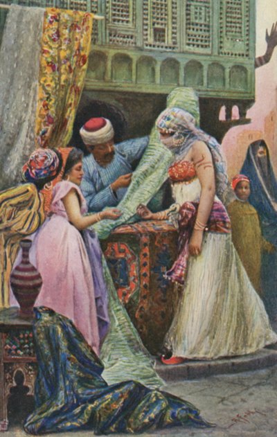 Femmes du Moyen-Orient achetant du matériel - Antonio Fabbi