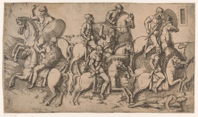 Scène des guerres daciques - Antonio Fantuzzi (circle of)