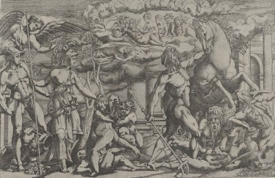 Concours entre Neptune et Athéna, 1540-45 - Antonio Fantuzzi